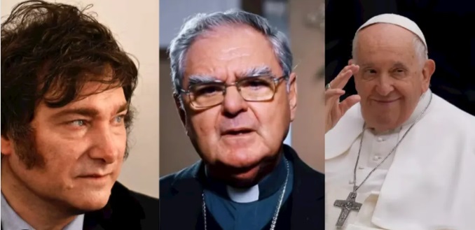 Al papa “Se le debe un respeto particular” dijo la Iglesia en respuesta a los exabruptos de Milei