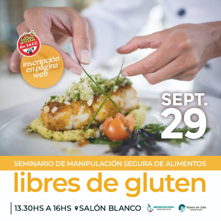 Seminario sobre cocinar con alimentos libres de gluten