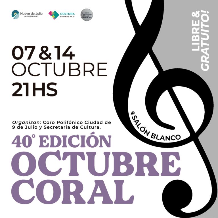 Con buenas voces llega ‘Octubre Coral’