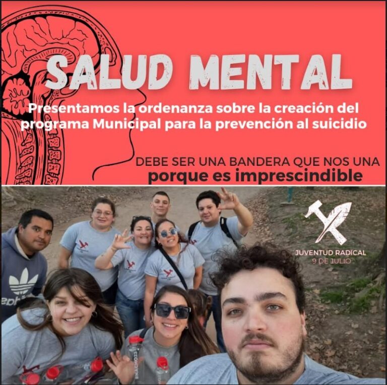 Juntos-UCR impulsa la sanción de una Ordenanza para la prevención del suicidio