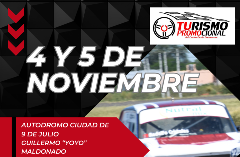Turismo Promocional pone música de motores en el autódromo nuevejuliense