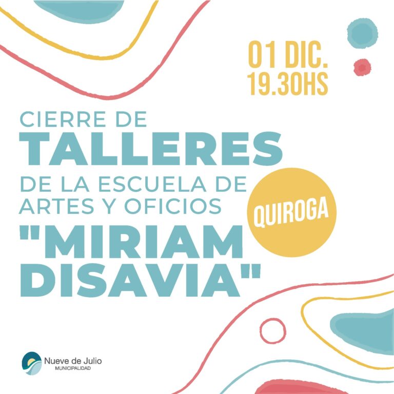 Cierre de los talleres de la Escuela de Artes y Oficios ‘Miriam Disavia’