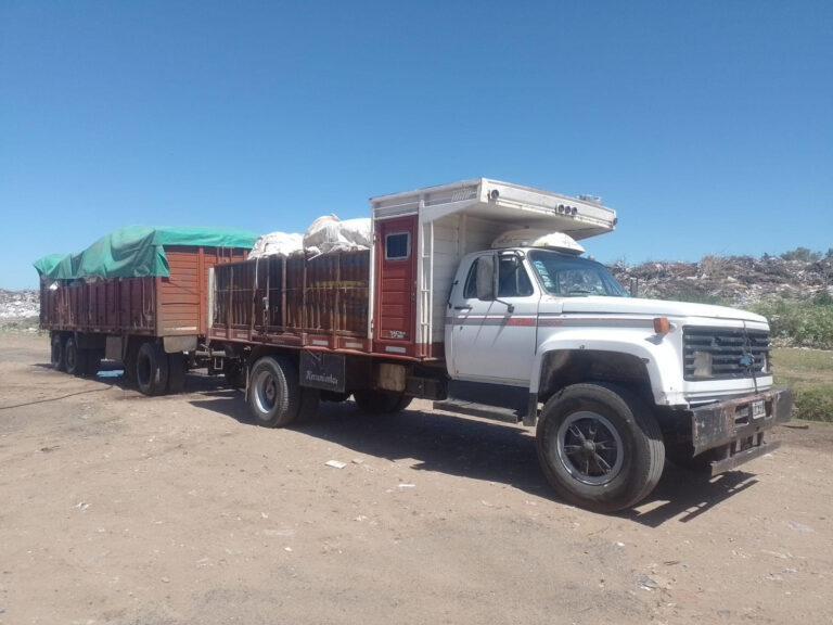 Mas de 2.800 kg de rafia plastica será reciclada