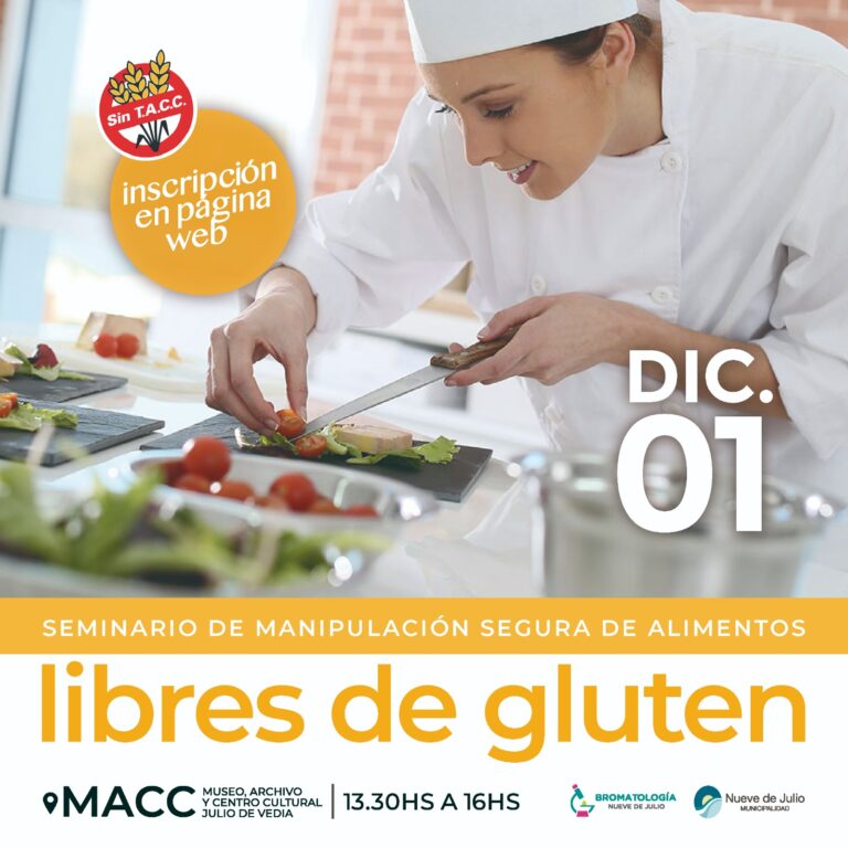 Seminario de manipulación segura de alimentos libres de gluten