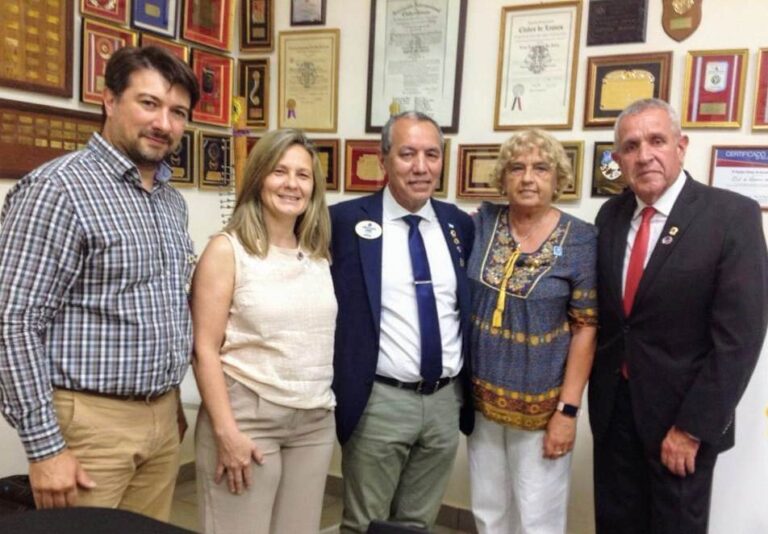 María José Gentile se reunió con el gobernador del Club de Leones del distrito 05