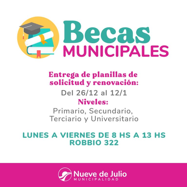 Becas Estudiantiles: se entregan las planillas de inscripción hasta el 12 de enero 2024