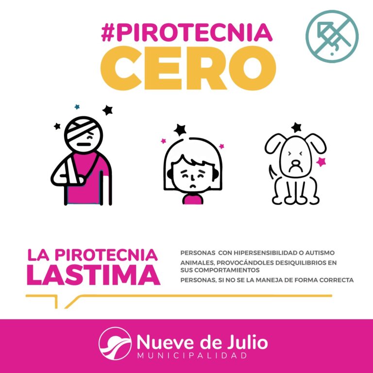 La comuna nuevejuliense lanza ‘fiestas libres de pirotecnia’
