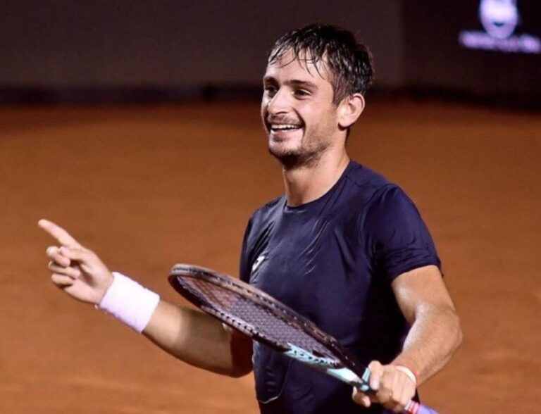 Mariano Navone continúa con buena racha en el circuito ATP que se juega en Bucarest