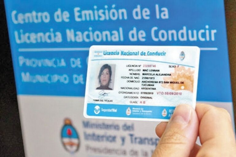 Requisito importante en la Licencia de Conducir: debe coincidir el nombre y domicilio del DNI con el vigente en el documento que habilita el manejo