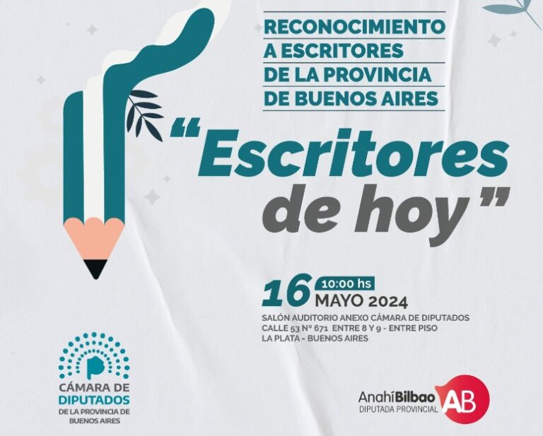 La Cámara de Diputados será sede de un reconocimiento a escritores bonaerenses