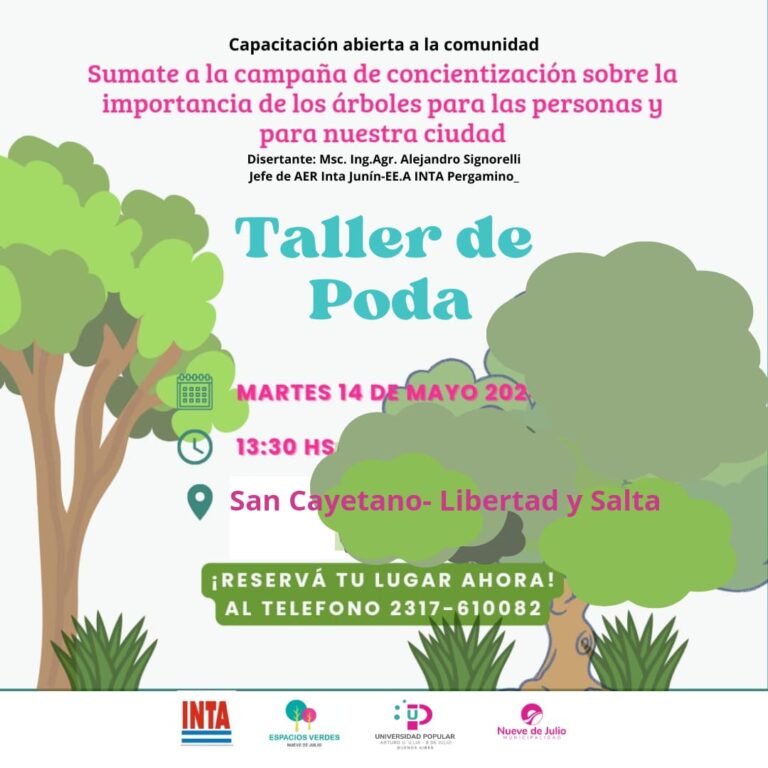 Capacitación abierta sobre poda en el “San Cayetano”