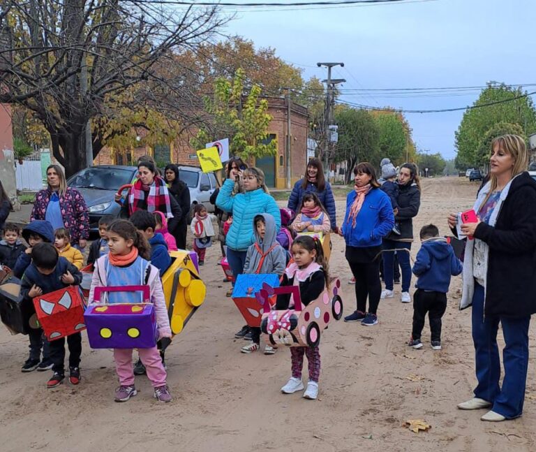 Con juegos llegó la Educación Vial al Jardín No 907 de Patricios