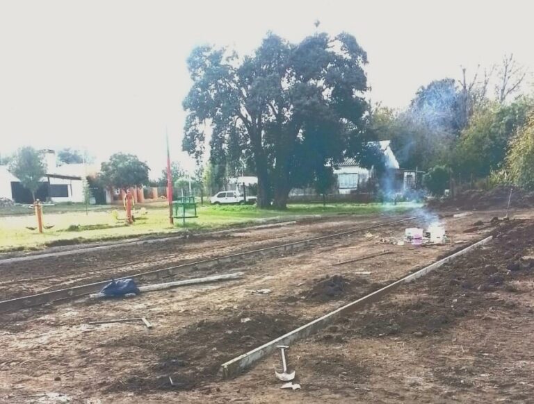 Obras en el parque Colonia de San Rafael concluyen con una cancha de basquet
