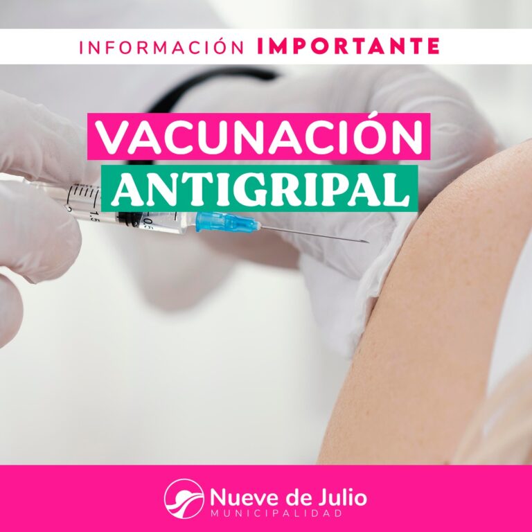 Continúa la campaña de Vacunación Antigripal en todo el distrito de Nueve de Julio