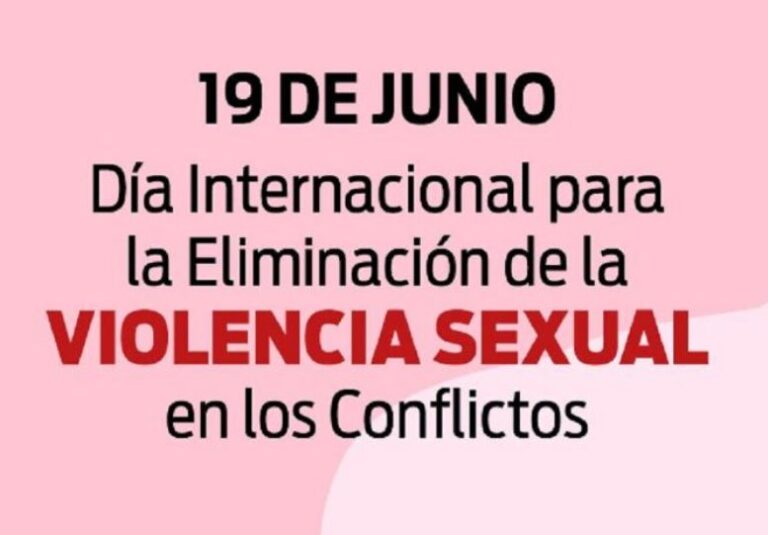 Día Internacional para la Eliminación de la Violencia Sexual en los Conflictos