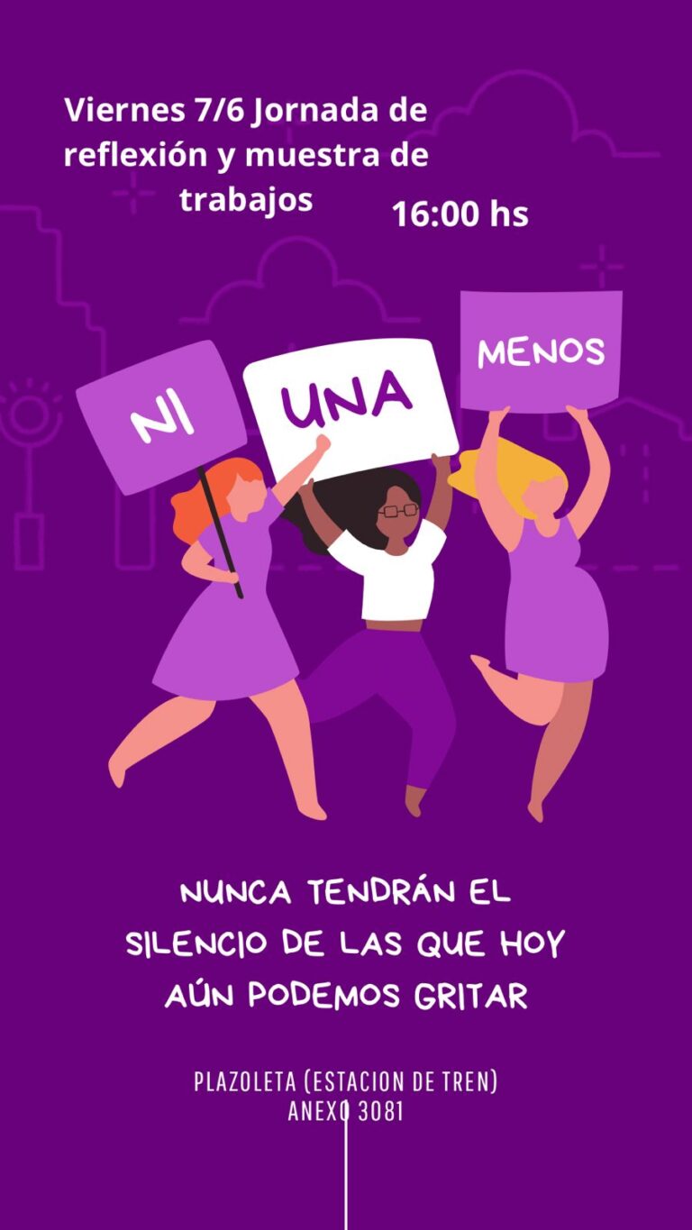 Reflexiones sobre ‘NiUnaMenos’ en espacios públicos del distrito nuevejuliense