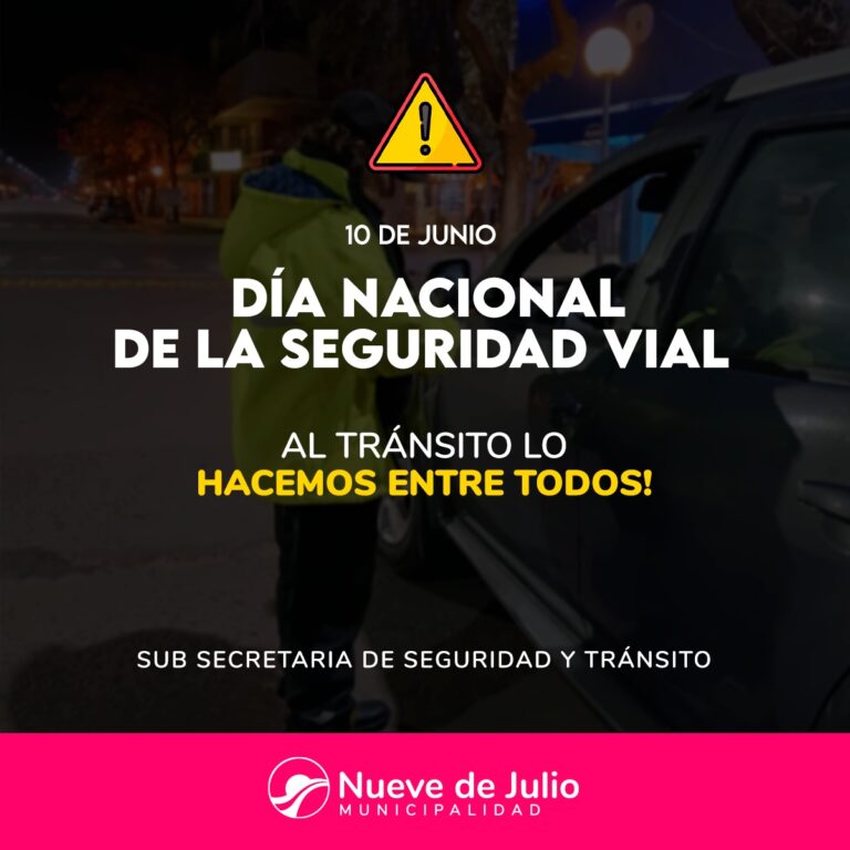 Nueve de Julio lanza la Semana de la Educación Vial