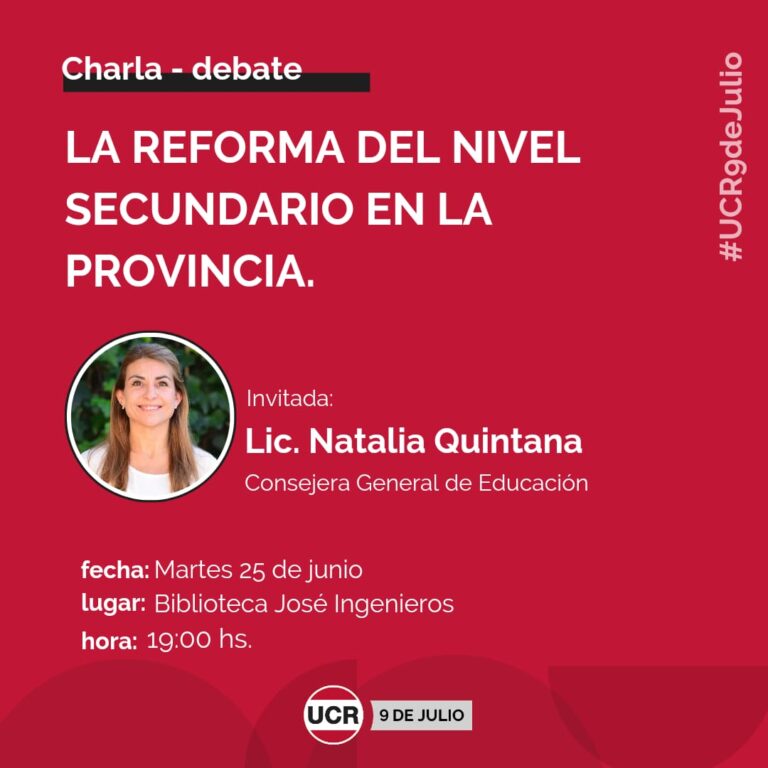 Reforma del Nivel Secundario en la Provincia de Buenos Aires: tema de charla-debate