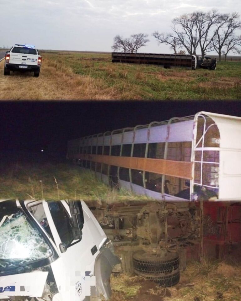 Vuelca un camión con hacienda en cercanías de Lincoln