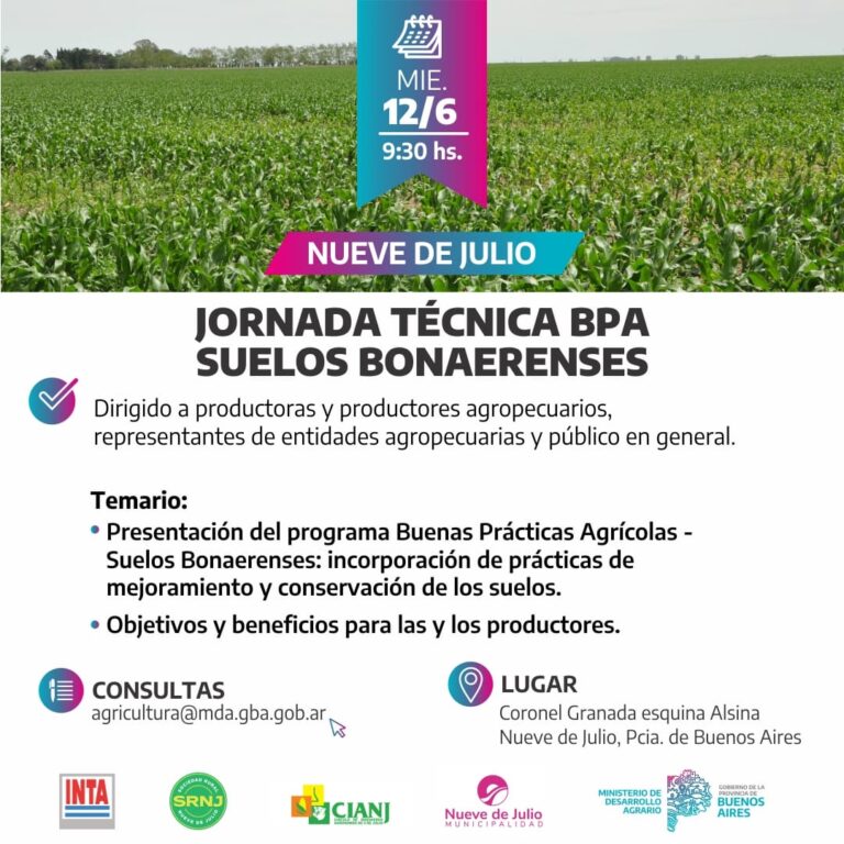 Se conoce el programa de la jornada sobre ‘buenas prácticas agrícolas