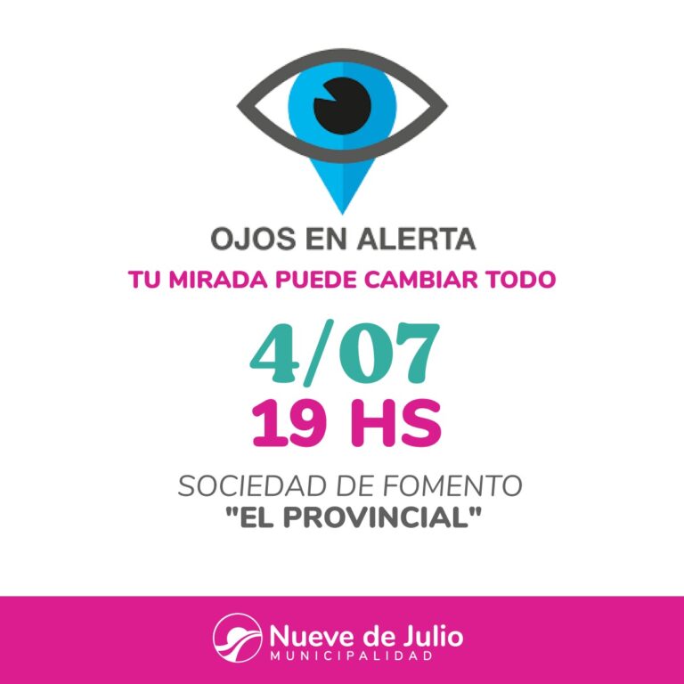 Programa “Ojos en Alerta”: capacitación para vecinos de El Provincial