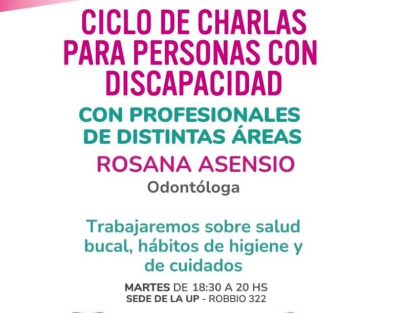 Continúa el ciclo de charlas para personas con discapacidad