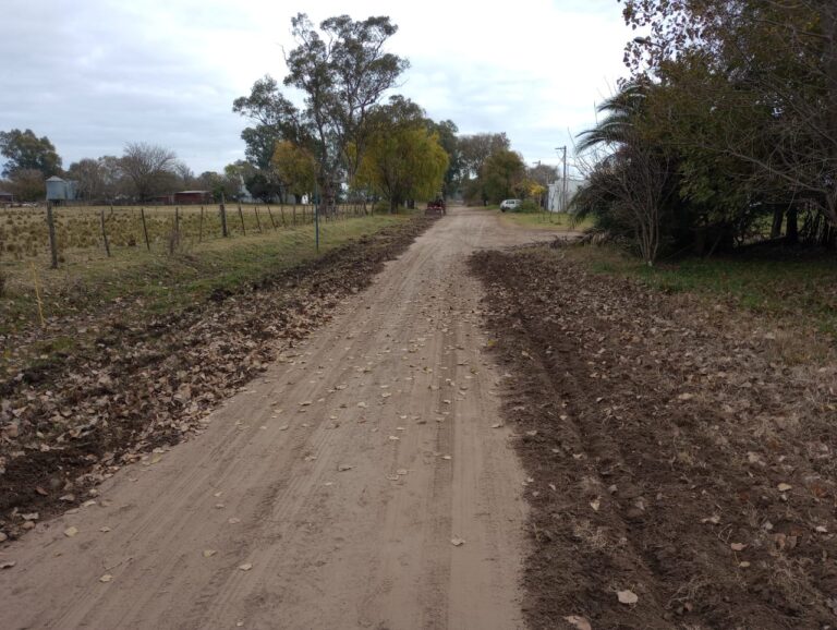 Se reparan calles en la localidad de French