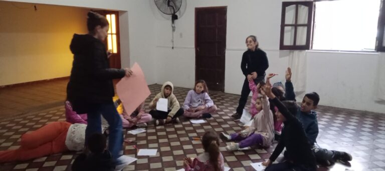 Espacio recreativo para infancias en La Niña