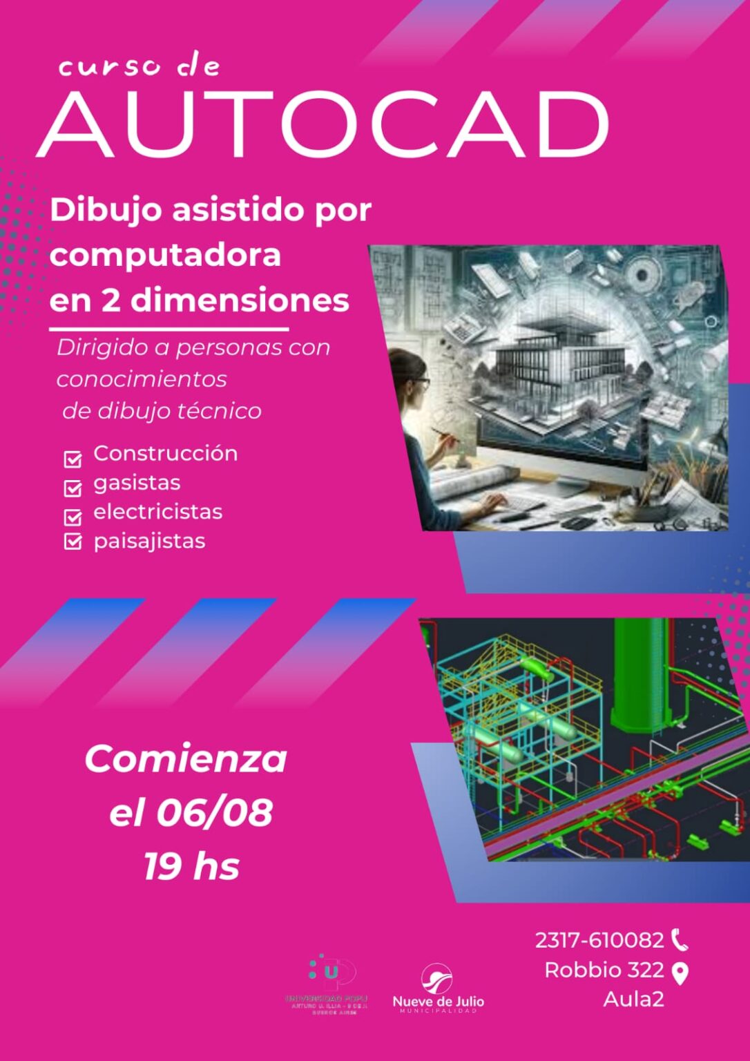 Curso de Autocad, orientado al dibujo asistido por computadora | Cadena ...