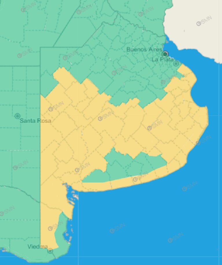 Alerta por frío extremo para más de 50 Municipios Bonaerenses