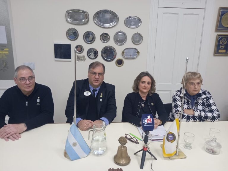 Club de Leones: El Gobernador visitó a la sede nuevejuliense y propone mitigar el hambre y cuidar el medio ambiente