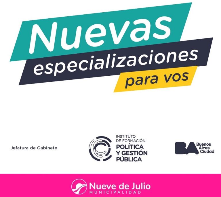 Convenio entre la Municipalidad de Nueve de Julio y el Gobierno de CABA: capacitación Online gratuita