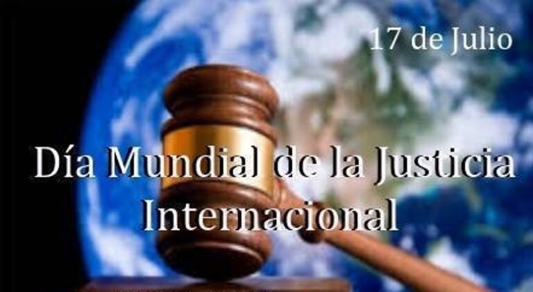 Día Mundial de la Justicia Internacional con la consigna ‘Nunca Más’ a las guerras