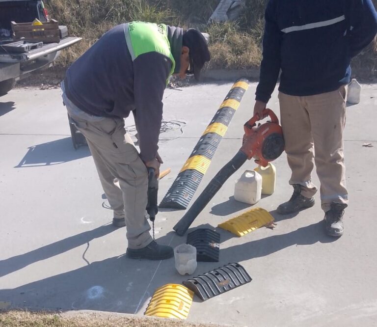 Seguridad Vial en Av. Garmendia: demarcación, cartelería y reductores de velocidad