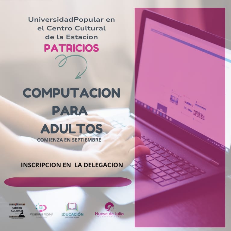 Curso de computación en Patricios llega desde la Universidad ‘Mariel Neira’