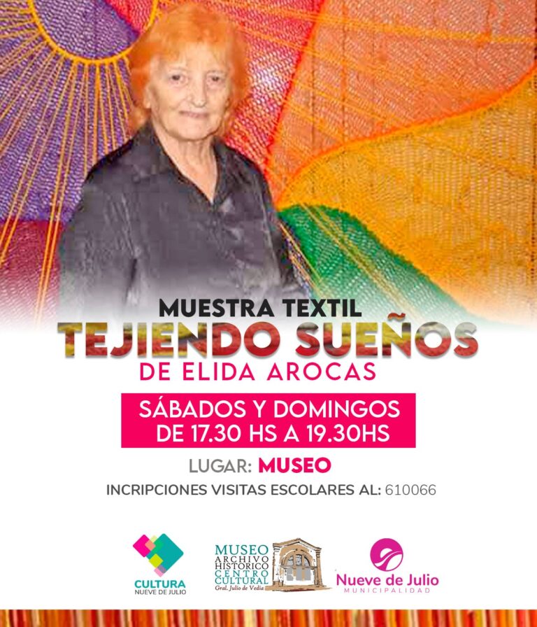 Continúa en el Museo la Muestra “Tejiendo Sueños” de Elida Arocas