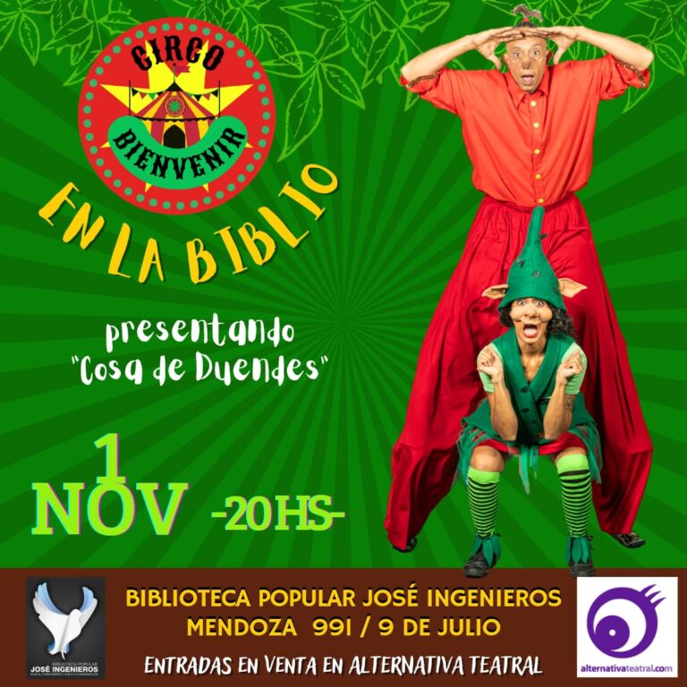 La Biblioteca José Ingenieros: comienza noviembre con Circo y Teatro para la familia
