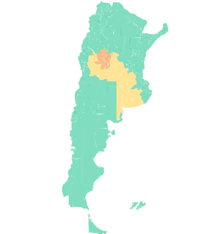 Rige una alerta amarilla para la provincia de Buenos Aires