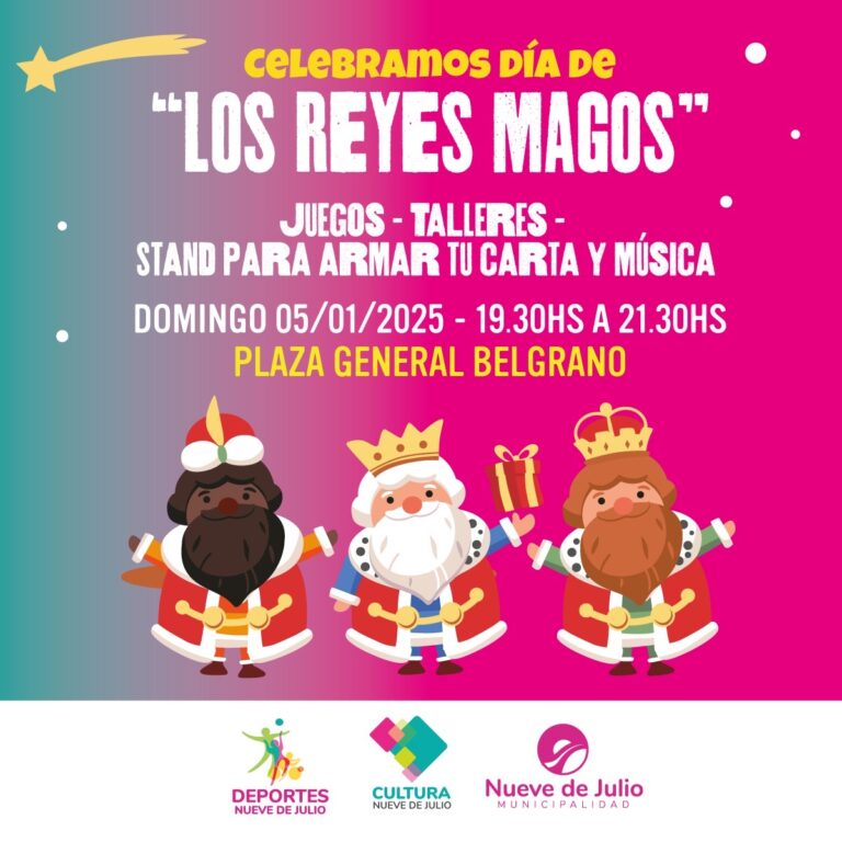 Los Reyes Magos llegan a Nueve de Julio