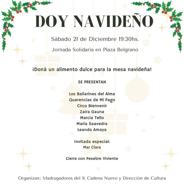 Doy Navideño: Jornada de solidaridad para compartir alegría en la Mesa Navideña