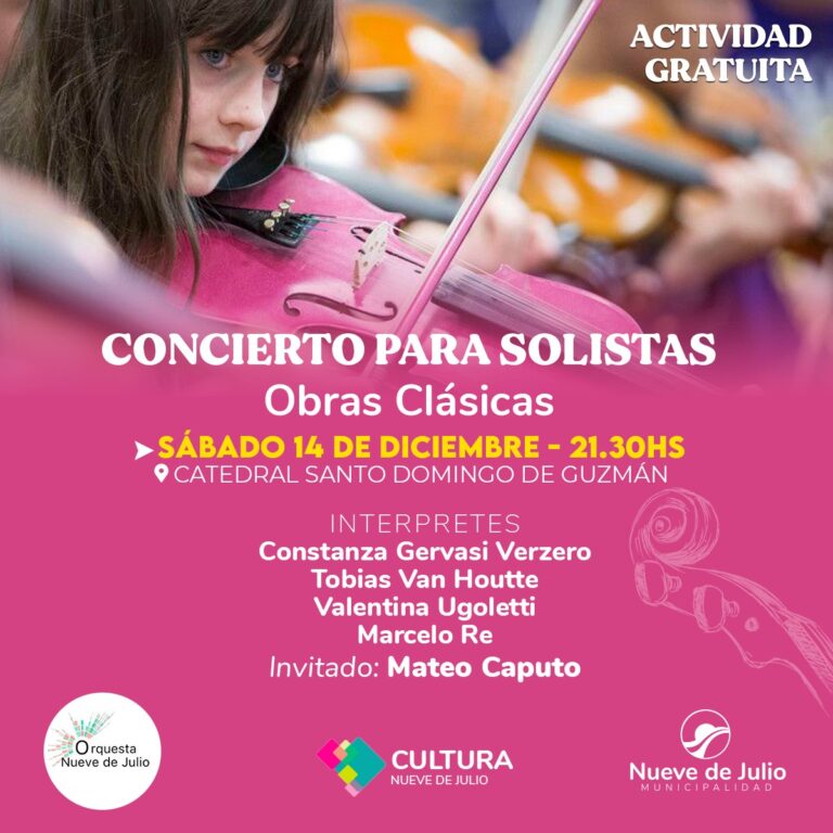 Destacados solistas en la Catedral nuevejuliense interpretarán obras clásicas