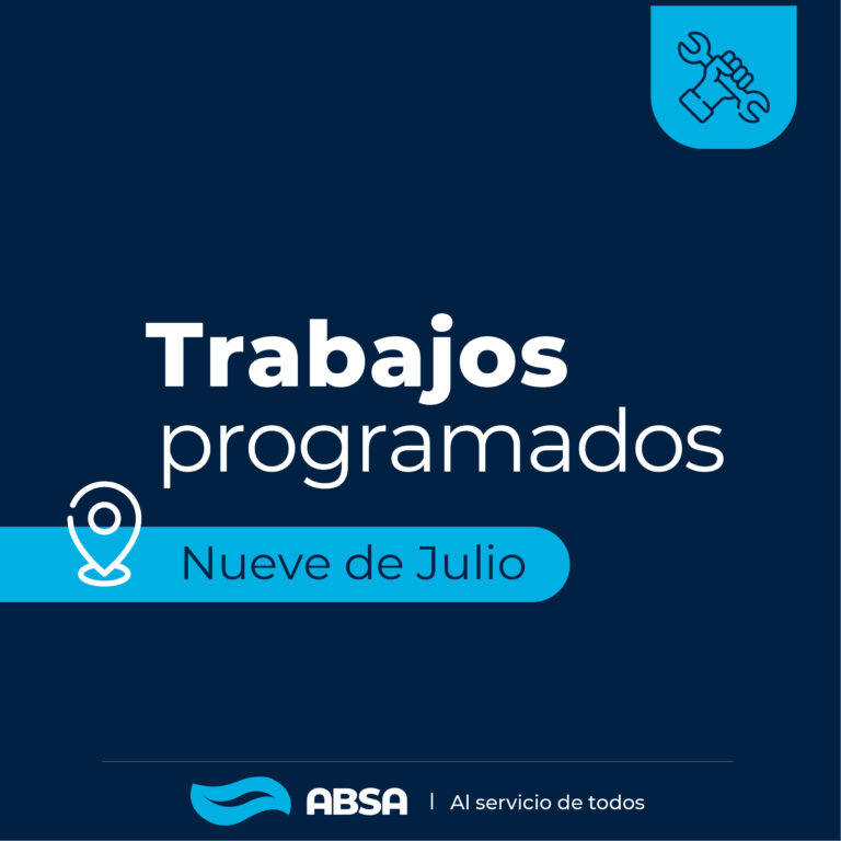 Nueve de Julio: trabajos programados sobre la red de agua