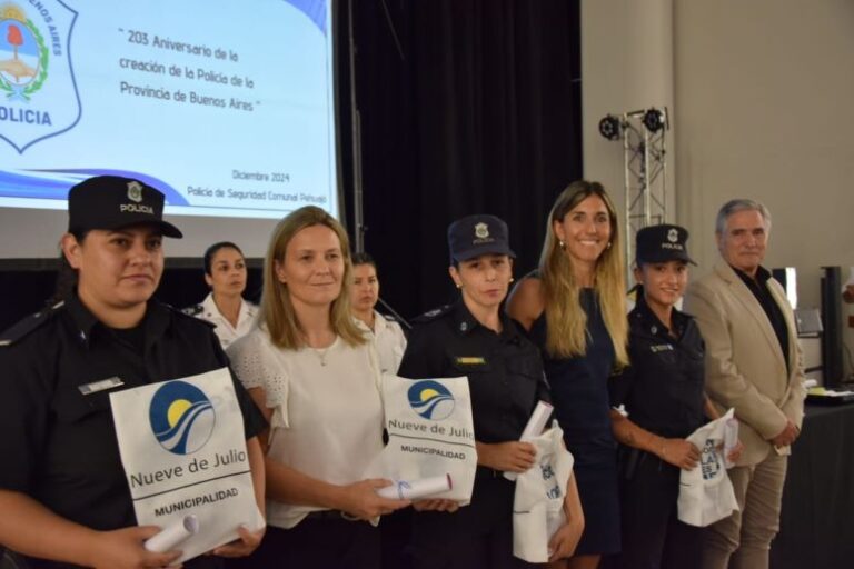 Pehuajó: Gentile participó del acto por los 203 aniversario de la Policía de la Provincia