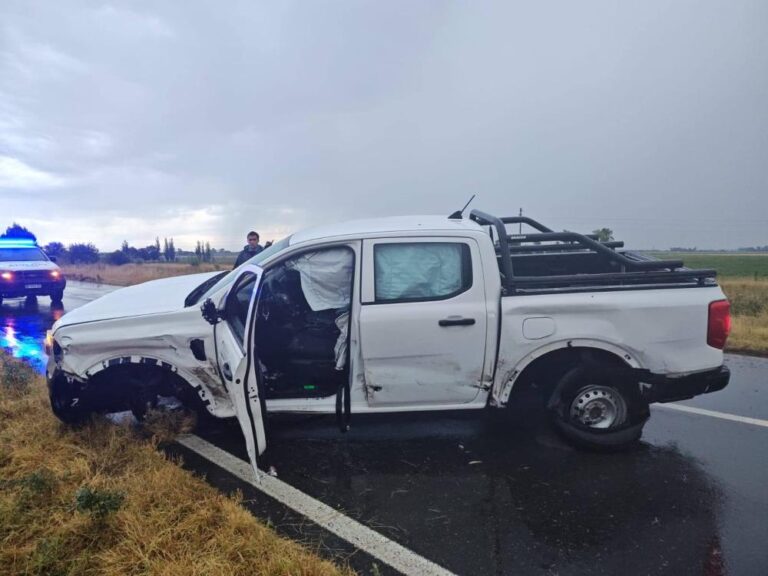 Accidente de tránsito en la Ruta N° 5 involucró a tres nuevejulienses