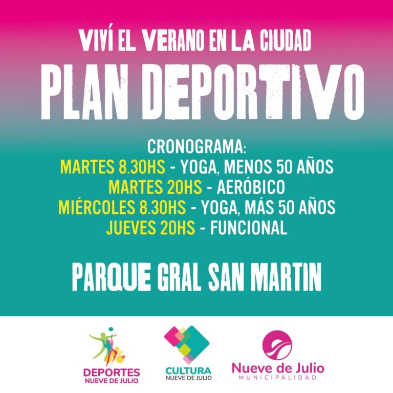 Verano en la Ciudad: se puso en marcha el “Plan Deportivo”