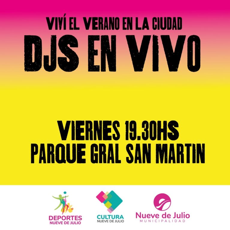 DJs en vivo en el Parque Gral San Martín