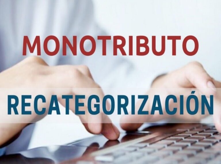 Recategorización del Monotributo
