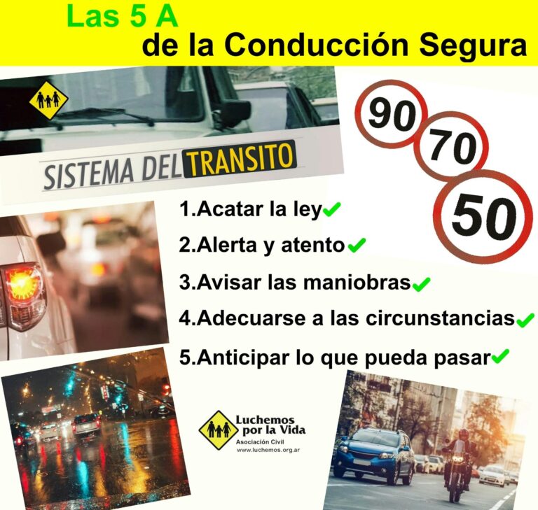 Las 5 A para una conducción segura: claves para evitar accidentes viales