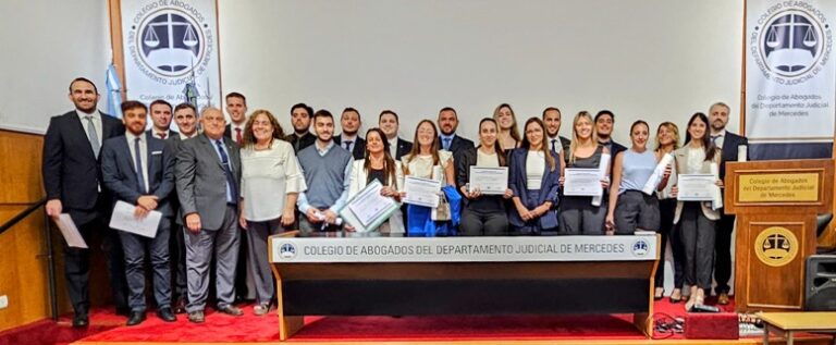 Veintitrés nuevos profesionales se sumaron al Colegio de Abogados de Mercedes