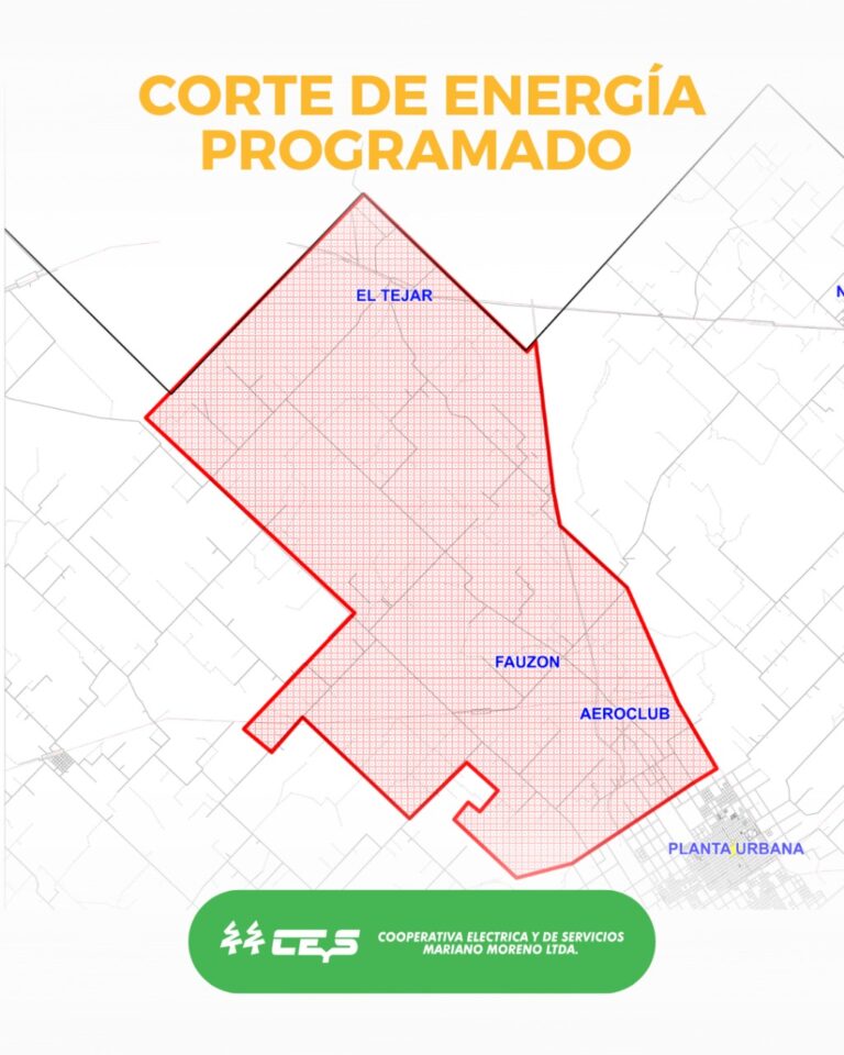 Corte de Energía programado en zona rural por mantenimiento del servicio